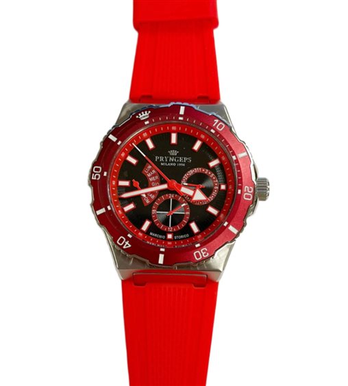 Orologio Pryngeps in Acciaio A1216 ROSSO - A1216 ROSSO
